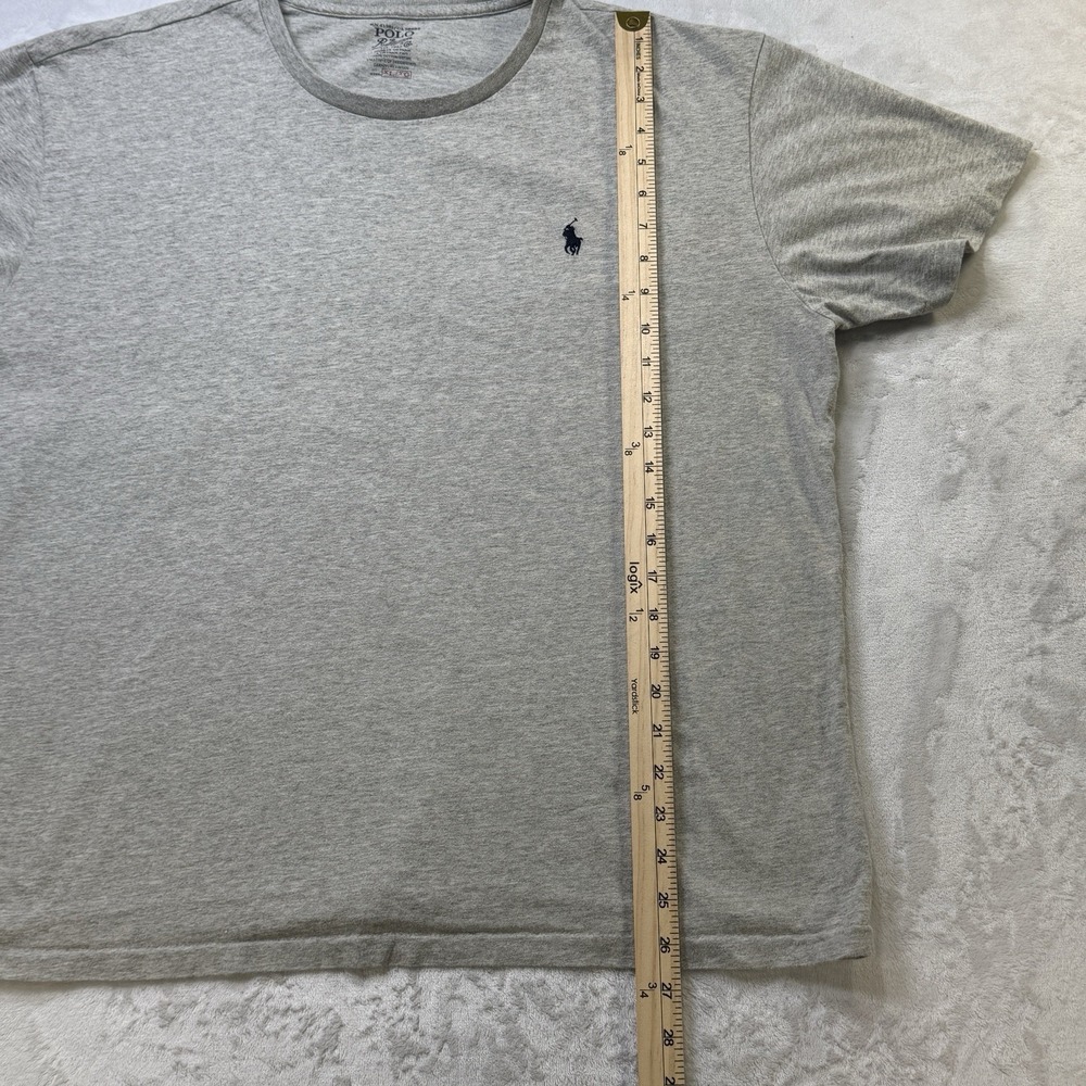 Polo Ralph Lauren T Shirt Mens XL Gray Pony Logo Cotton‎ Classic Fit Tee - Picture 4 of 8